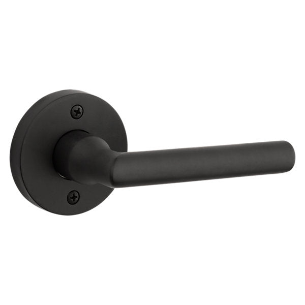 Baldwin Hardware Reserve Manija Tube — Negro satinado — Contemporary Round — Dummy completo