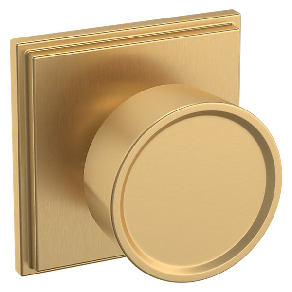 Baldwin Hardware Perilla K007 Hollywood Hills con Roseta R050 — Latón vintage — Paso