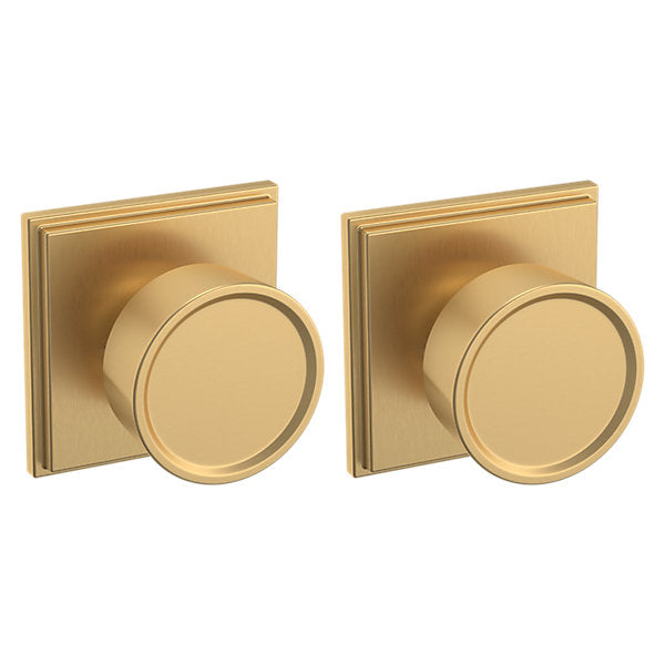 Baldwin Hardware Perilla K007 Hollywood Hills con Roseta R050 — Latón vintage — Dummy completo