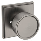 Baldwin Hardware Perilla K007 Hollywood Hills con Roseta R050 — Níquel grafito Lifetime — Privacidad