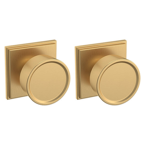 Baldwin Hardware Perilla K008 Hollywood Hills con Roseta R050 — Latón vintage — Dummy completo