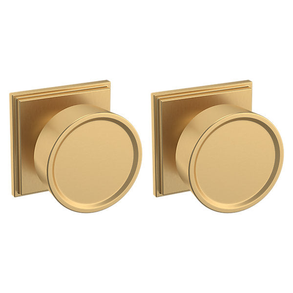 Baldwin Hardware Perilla K009 Hollywood Hills con Roseta R050 — Latón vintage — Dummy completo