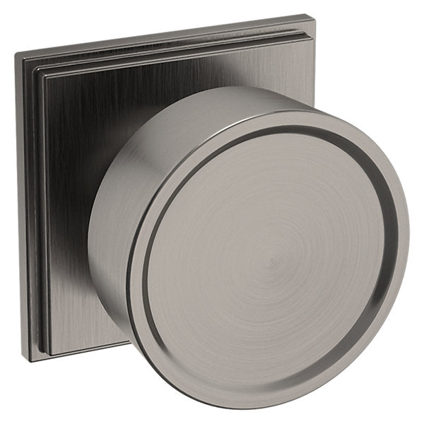 Baldwin Hardware Perilla K009 Hollywood Hills con Roseta R050 — Níquel grafito Lifetime — Privacidad