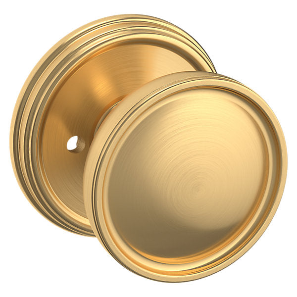 Baldwin Hardware Perilla K012 Tulip con Roseta 5078 — Latón satinado Lifetime — Privacidad