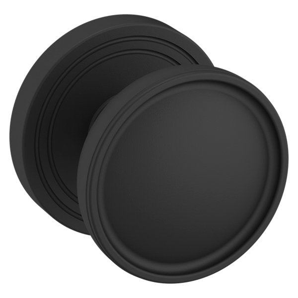 Baldwin Hardware Perilla K012 Tulip con Roseta 5078 — Negro satinado — Paso