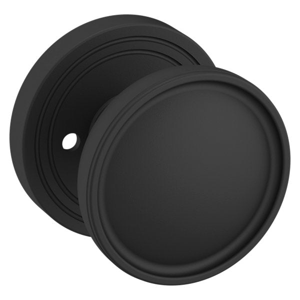 Baldwin Hardware Perilla K012 Tulip con Roseta 5078 — Negro satinado — Privacidad