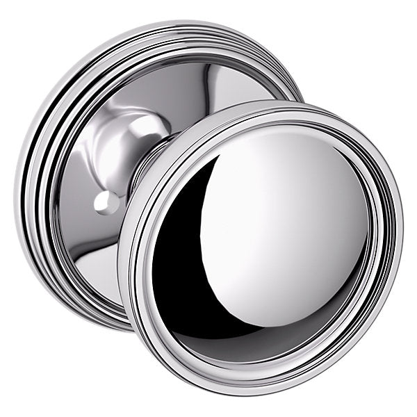 Baldwin Hardware Perilla K012 Tulip con Roseta 5078 — Cromo pulido — Privacidad
