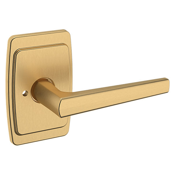 Baldwin Hardware Manija L024 con Roseta R046 — Latón vintage — Privacidad