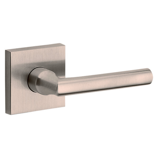 Baldwin Hardware Reserve Manija Tube — Níquel satinado — Contemporary Square — Paso