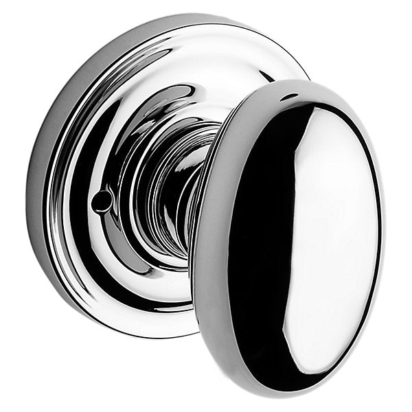 Baldwin Hardware Reserve Perilla Ellipse — Cromo pulido — Traditional Round — Privacidad