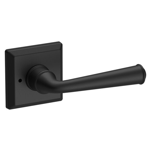 Baldwin Hardware Reserve Manija Federal — Negro satinado — Traditional Square — Privacidad
