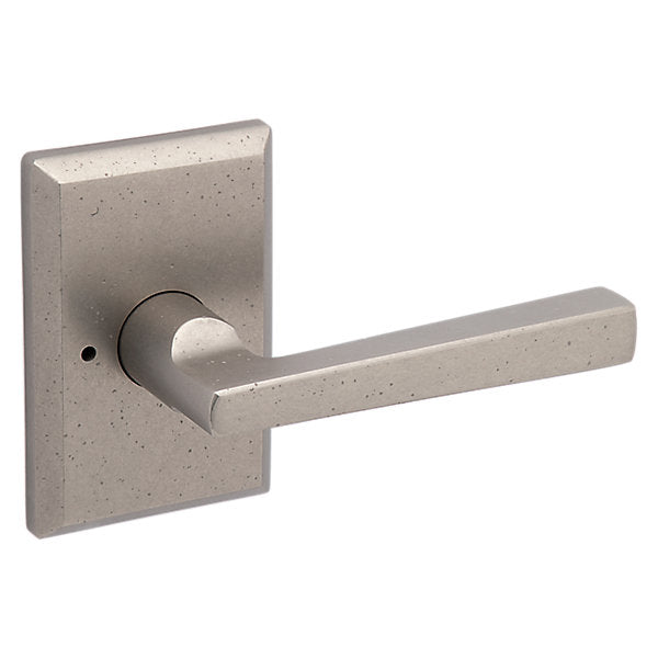 Baldwin Hardware Reserve Manija Taper — Bronce blanco — Rustic Square — Privacidad
