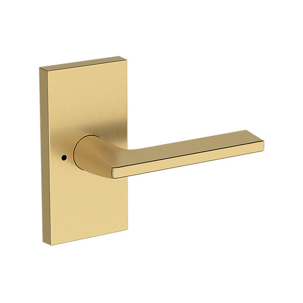 Baldwin Hardware Reserve Manija Anaheim Hills — Latón satinado Lifetime — Contemporary 5 — Privacidad