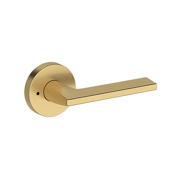 Baldwin Hardware Reserve Manija Anaheim Hills — Latón satinado Lifetime — Contemporary Round — Privacidad