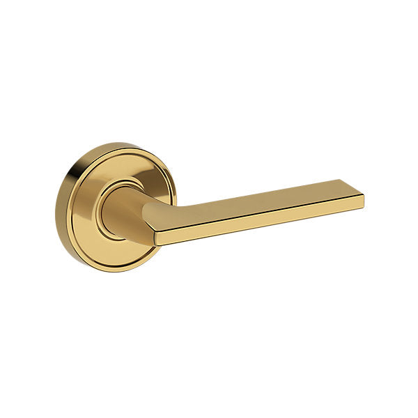 Baldwin Hardware Reserve Manija Anaheim Hills — Latón pulido Lifetime (PVD) — Recessed Round — Paso