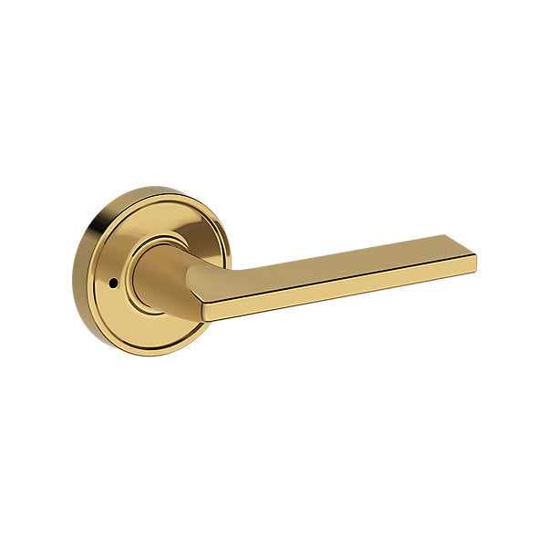 Baldwin Hardware Reserve Manija Anaheim Hills — Latón pulido Lifetime (PVD) — Recessed Round — Privacidad