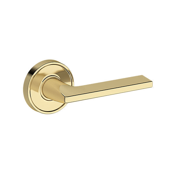 Baldwin Hardware Reserve Manija Anaheim Hills — Latón sin laca — Recessed Round — Paso