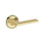 Baldwin Hardware Reserve Manija Anaheim Hills — Latón sin laca — Recessed Round — Privacidad