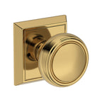 Baldwin Hardware Reserve Perilla Bremerton — Latón pulido Lifetime (PVD) — Chamfered Square — Privacidad