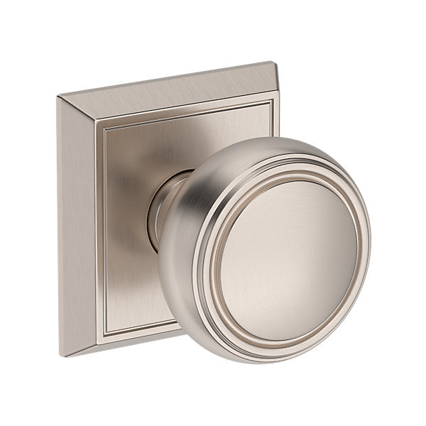 Baldwin Hardware Reserve Perilla Bremerton — Níquel satinado — Chamfered Square — Paso