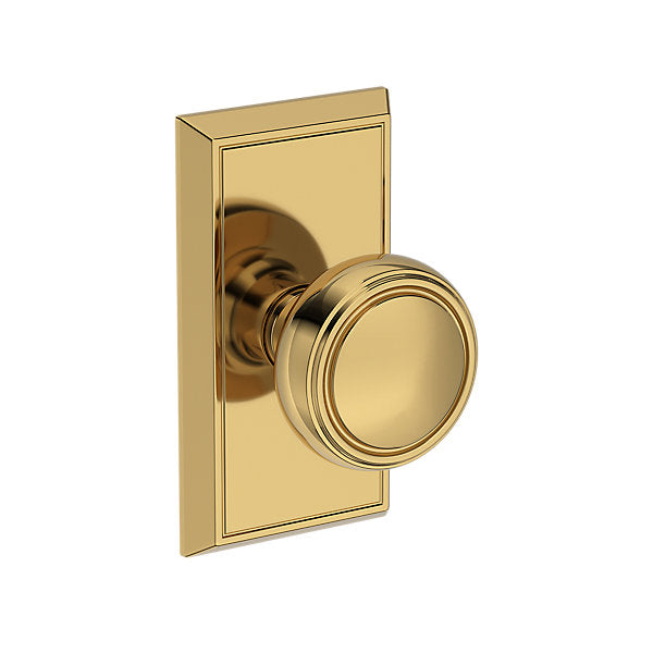 Baldwin Hardware Reserve Perilla Bremerton — Latón pulido Lifetime (PVD) — Chamfered 5 — Paso