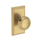 Baldwin Hardware Reserve Perilla Bremerton — Latón satinado Lifetime — Chamfered 5 — Paso