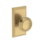 Baldwin Hardware Reserve Perilla Bremerton — Latón satinado Lifetime — Chamfered 5 — Privacidad