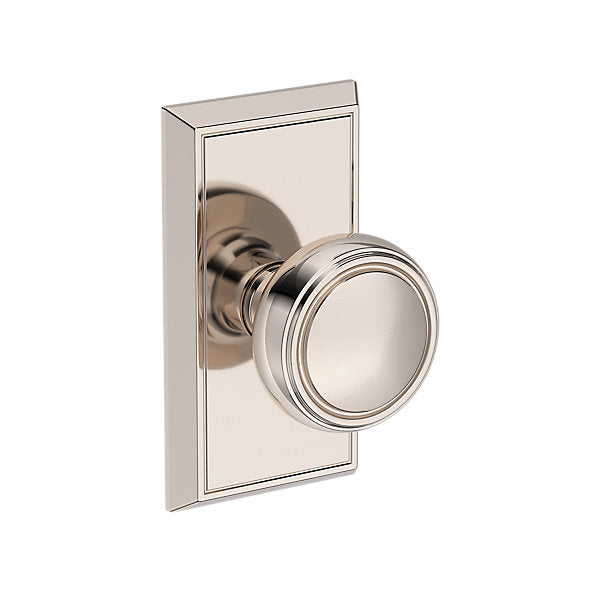 Baldwin Hardware Reserve Perilla Bremerton — Níquel pulido Lifetime — Chamfered 5 — Paso
