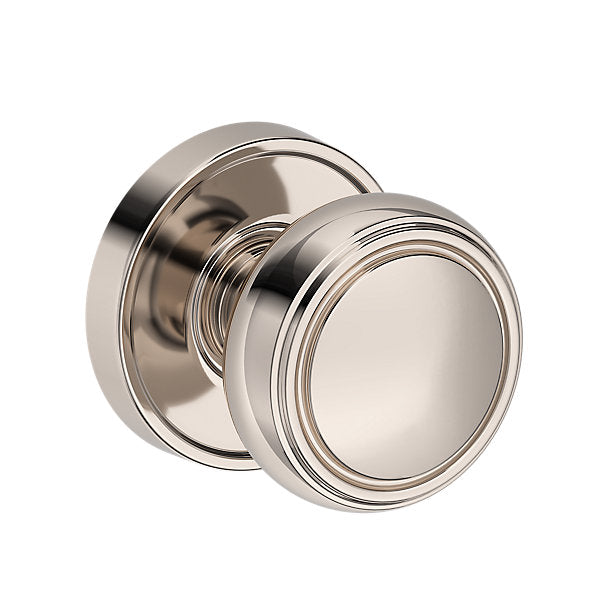 Baldwin Hardware Reserve Perilla Bremerton — Níquel pulido Lifetime — Recessed Round — Paso