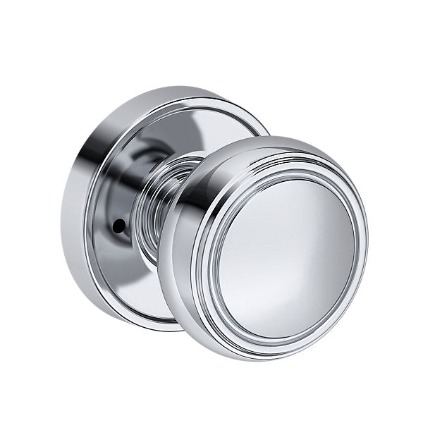 Baldwin Hardware Reserve Perilla Bremerton — Cromo pulido — Recessed Round — Privacidad