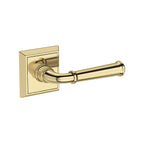 Baldwin Hardware Reserve Manija Dunsmoor — Latón sin laca — Chamfered Square — Paso