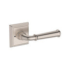 Baldwin Hardware Reserve Manija Dunsmoor — Níquel satinado — Chamfered Square — Privacidad