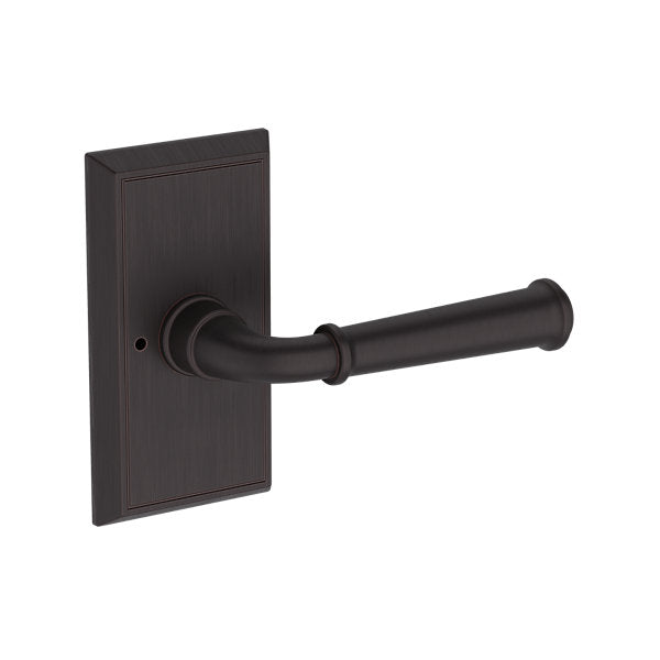 Baldwin Hardware Reserve Manija Dunsmoor — Bronce veneciano — Chamfered 5 — Privacidad