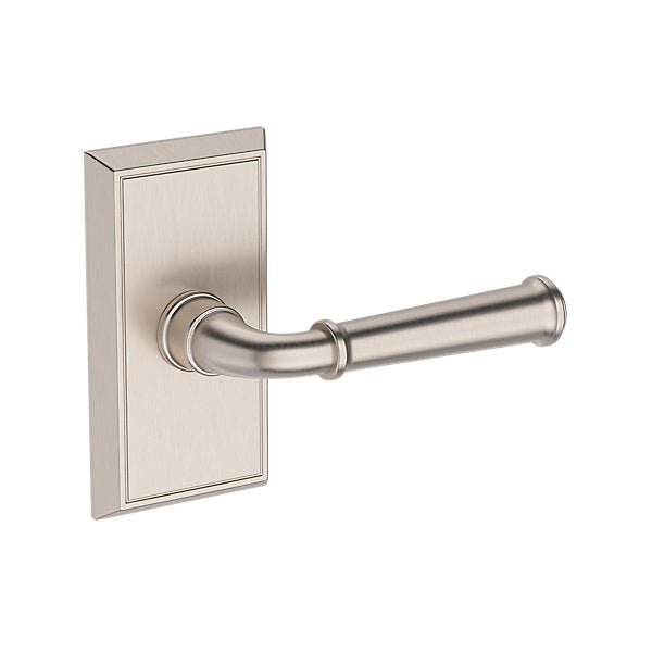 Baldwin Hardware Reserve Manija Dunsmoor — Níquel satinado — Chamfered 5 — Paso