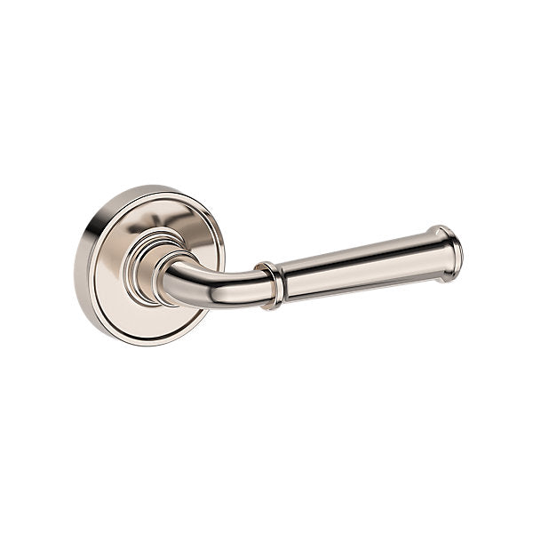 Baldwin Hardware Reserve Manija Dunsmoor — Níquel pulido Lifetime — Recessed Round — Paso