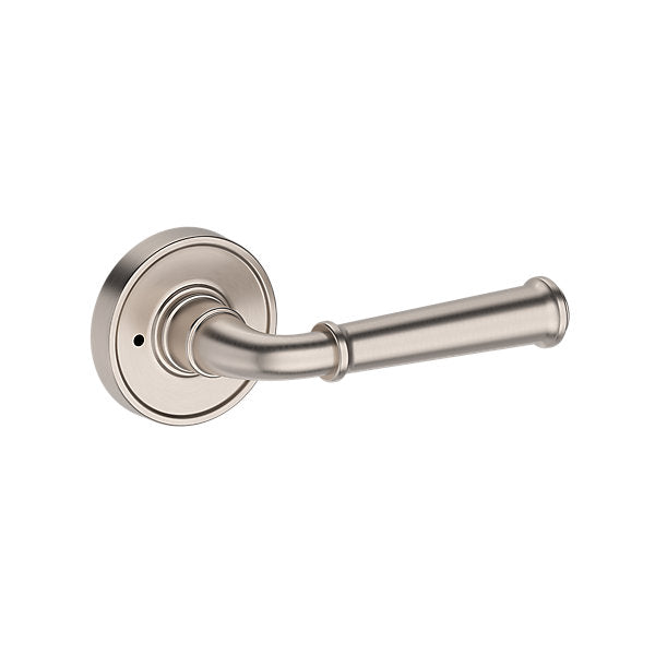 Baldwin Hardware Reserve Manija Dunsmoor — Níquel satinado — Recessed Round — Privacidad