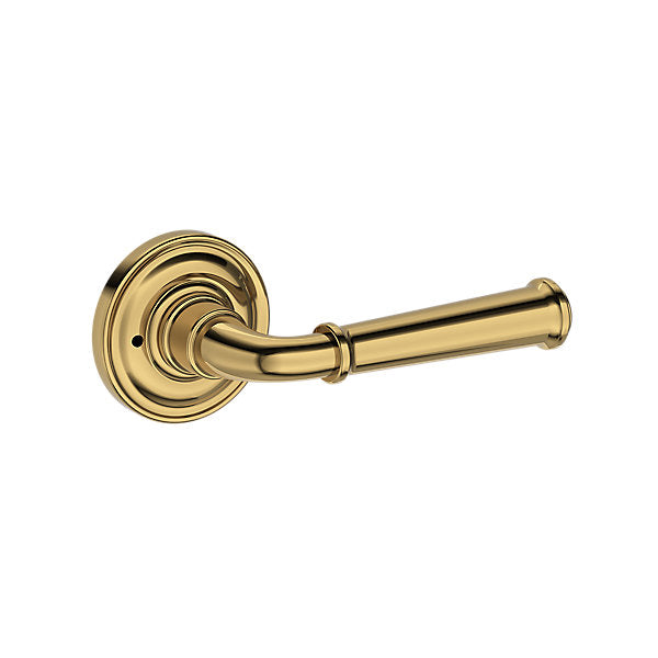 Baldwin Hardware Reserve Manija Dunsmoor — Latón pulido Lifetime (PVD) — Traditional Round — Privacidad