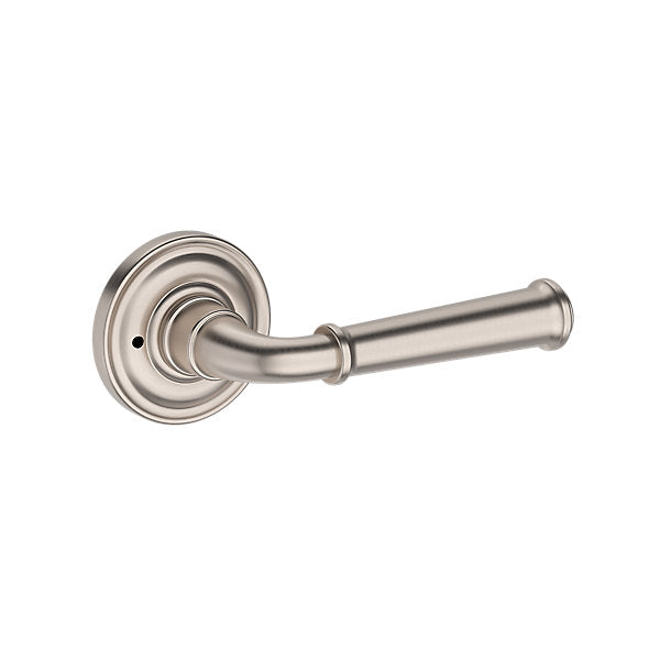 Baldwin Hardware Reserve Manija Dunsmoor — Níquel satinado — Traditional Round — Privacidad