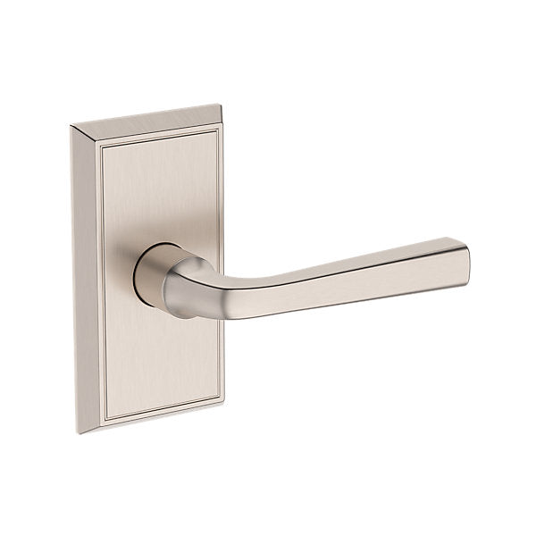 Baldwin Hardware Reserve Manija Kingvale — Níquel satinado — Chamfered 5 — Paso