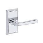Baldwin Hardware Reserve Manija Kingvale — Cromo pulido — Chamfered 5 — Privacidad