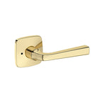 Baldwin Hardware Reserve Manija Kingvale — Latón sin laca — Stepped 5 — Privacidad