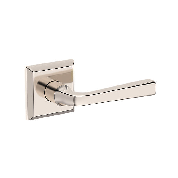 Baldwin Hardware Reserve Manija Kingvale — Níquel pulido Lifetime — Traditional Square — Paso