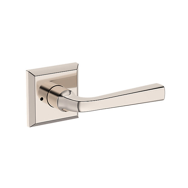 Baldwin Hardware Reserve Manija Kingvale — Níquel pulido Lifetime — Traditional Square — Privacidad