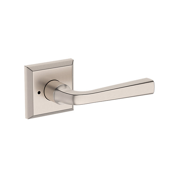 Baldwin Hardware Reserve Manija Kingvale — Níquel satinado — Traditional Square — Privacidad