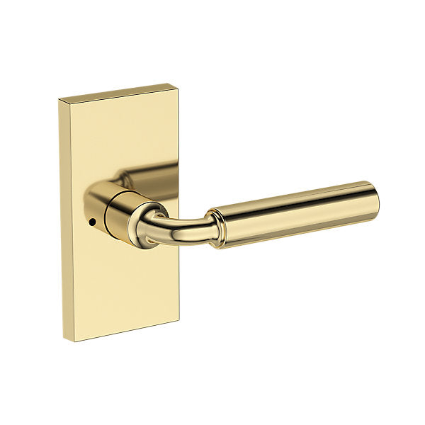 Baldwin Hardware Reserve Manija La Conner — Latón sin laca — Contemporary 5 — Privacidad
