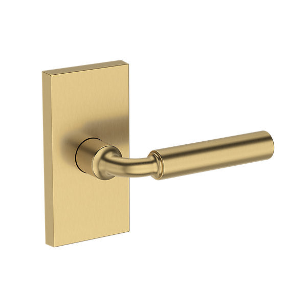 Baldwin Hardware Reserve Manija La Conner — Latón satinado Lifetime — Contemporary 5 — Paso