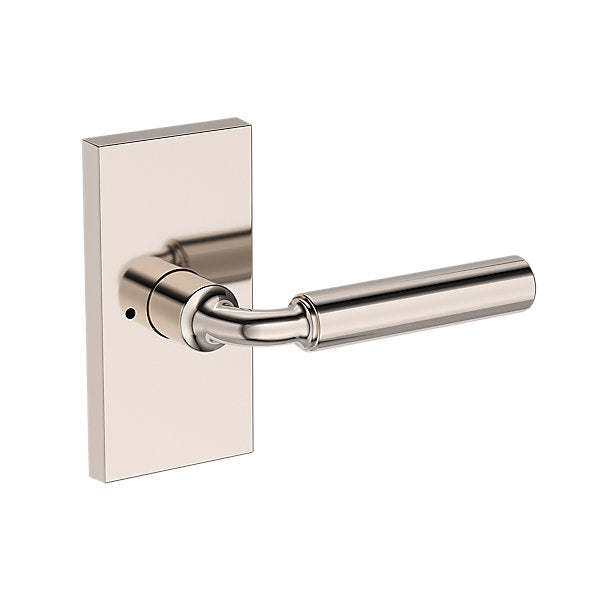 Baldwin Hardware Reserve Manija La Conner — Níquel pulido Lifetime — Contemporary 5 — Privacidad