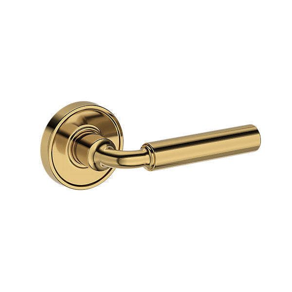 Baldwin Hardware Reserve Manija La Conner — Latón pulido Lifetime (PVD) — Recessed Round — Paso