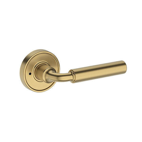 Baldwin Hardware Reserve Manija La Conner — Latón satinado Lifetime — Recessed Round — Privacidad