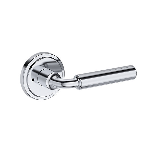 Baldwin Hardware Reserve Manija La Conner — Cromo pulido — Stepped Round — Privacidad